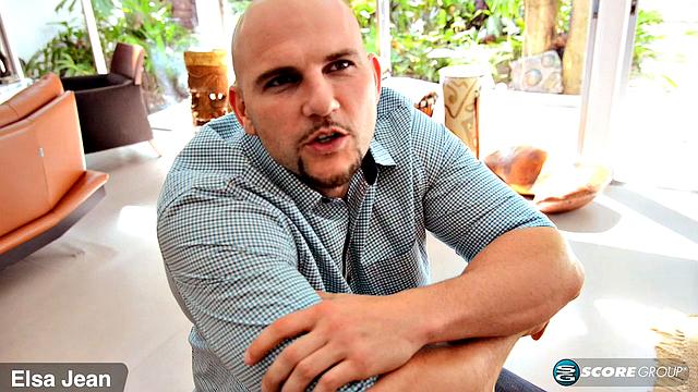 Nude Model Elsa Jean Gets Her Pussy Covered with Cum