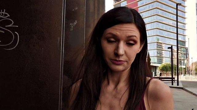 Pulled beauty fucked outdoors after getting picked up