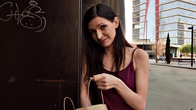 Pulled beauty fucked outdoors after getting picked up