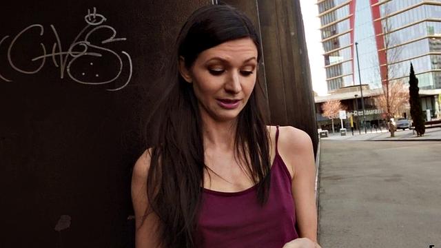 Pulled beauty fucked outdoors after getting picked up