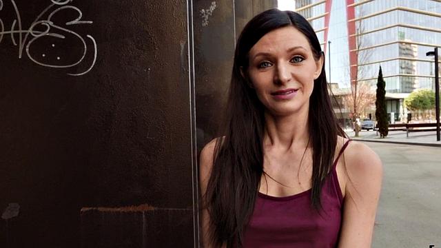 Pulled beauty fucked outdoors after getting picked up