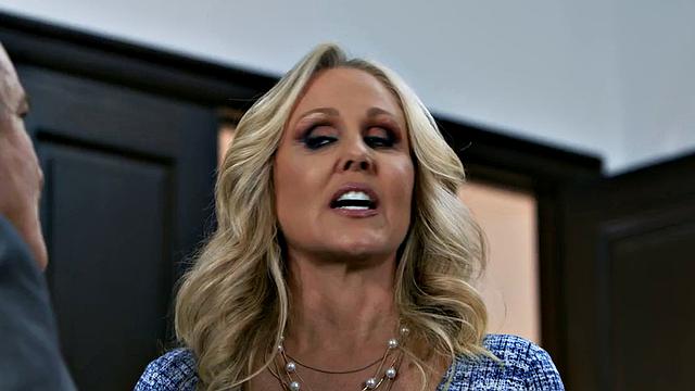 Pussylicked babe gagging on BF's cock before riding it