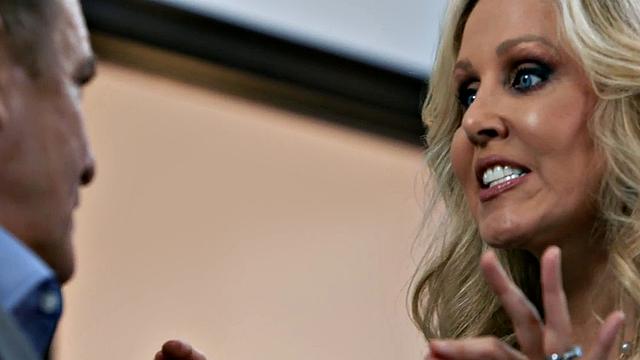 Pussylicked babe gagging on BF's cock before riding it