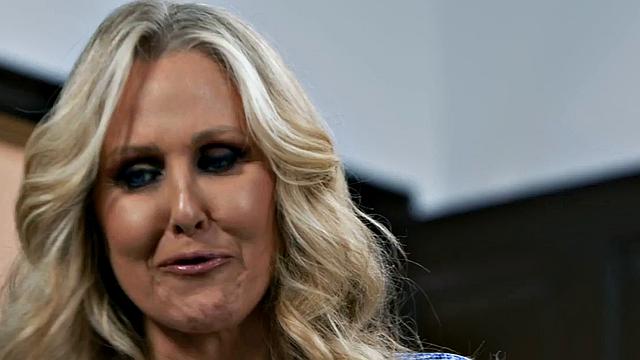 Pussylicked babe gagging on BF's cock before riding it