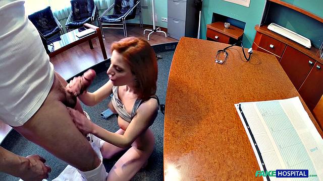 Petite Redhead'S Skills Make Doctor Cum Twice