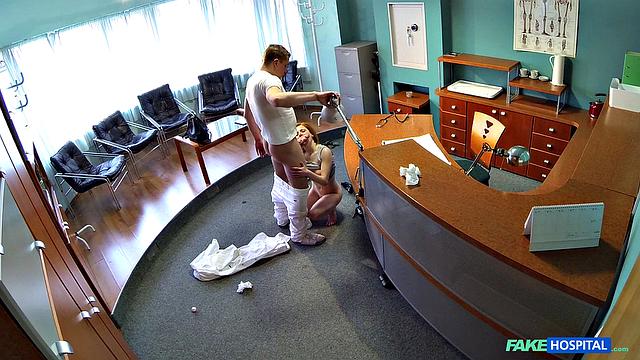 Petite redheads sexual skills makes doctor cum twice