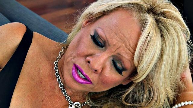 Big tits in fishnet stockings