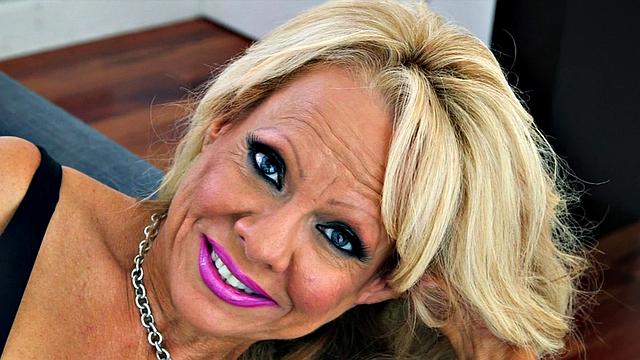 Big tits in fishnet stockings