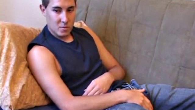 While watching a porn video, British punk Kiefer Foxx works up a sizeable boner and proceeds to wank away. Soon an off-camera hand begins working his butt with an anal probe and then strokes Kiefer's cock, until he blasts a cum load.