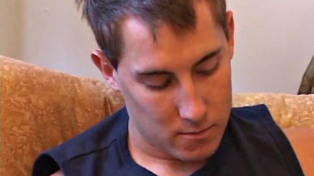 While watching a porn video, British punk Kiefer Foxx works up a sizeable boner and proceeds to wank away. Soon an off-camera hand begins working his butt with an anal probe and then strokes Kiefer's cock, until he blasts a cum load.