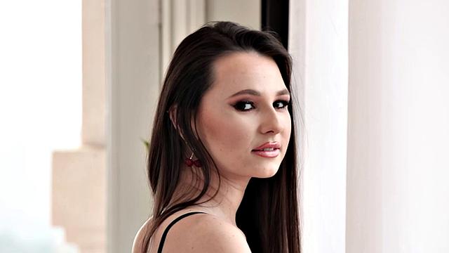 Petite Cherry of the Month Liz Jordan Masturbates with Vibrator