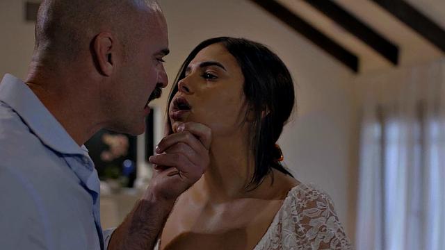 Cocksucking stepdaughter pleases stepdad after argument