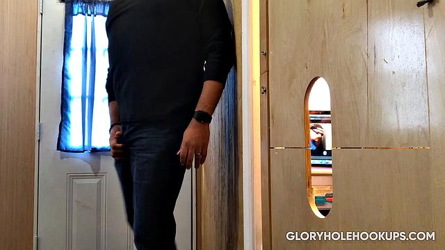 Ebony Man Wants Gloryhole Blowjob