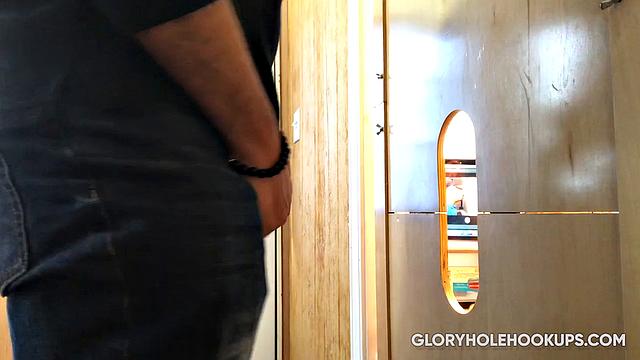 Ebony Man Wants Gloryhole Blowjob