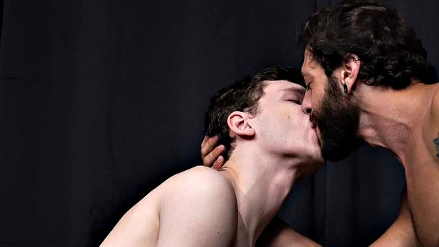 Rimmed amateur 21yo bareback fucked by inked jock