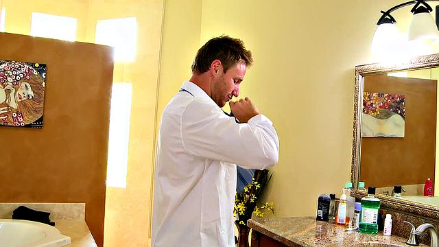 Blonde hottie gets her tight pussy pounded on the couch in various positions