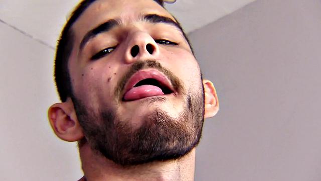 We find Latin Daguy naked in bed and working up a boner, while watching some porn on his phone. Once hard, he starts beating off, while fingering himself. Daguy is all over that bed, as he works his way to a much anticipated climax.