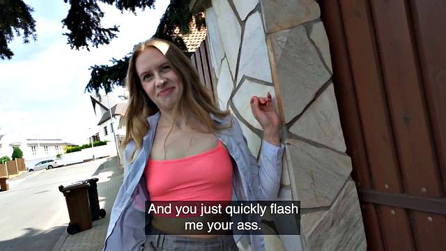 Dirty public lady smashed by perverted fucker