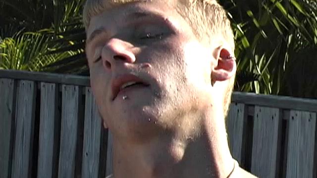 Cute skater boy Cameron Daniels is out on the sun deck relaxing when he decides to strip naked and jerk off in the sun. He goes to work on that big dick of his, edging himself several times, before deciding it's time to shoot.