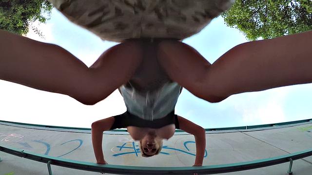 A blonde tattooed babe ride a hard cock in Czech POV