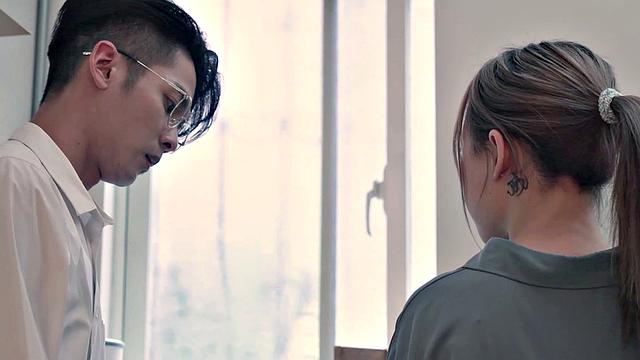 Lin misses work and colleague comes and fucks her