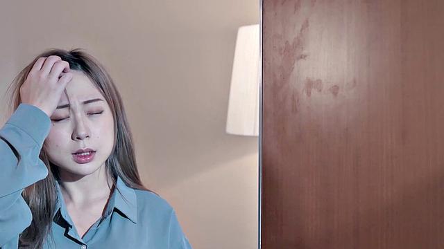 Lin misses work and colleague comes and fucks her