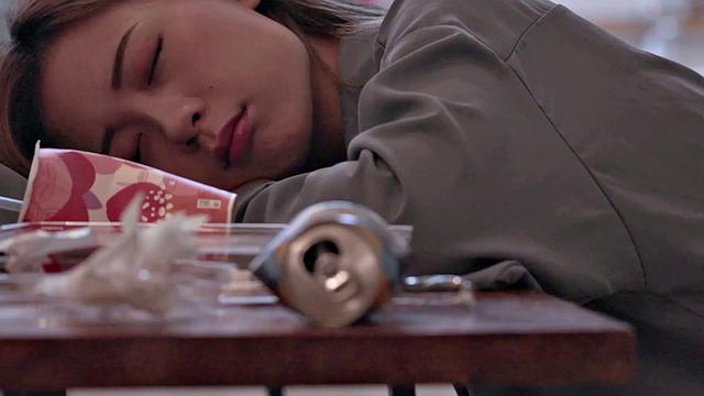 Lin misses work and colleague comes and fucks her