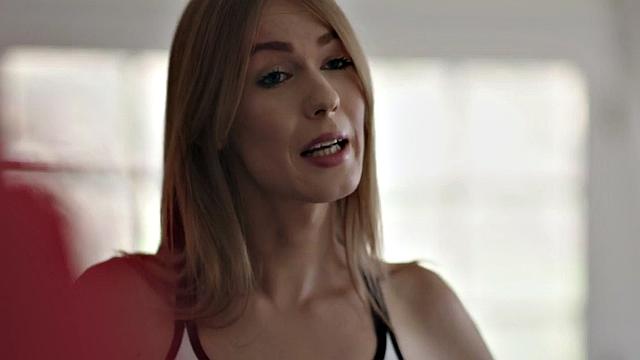 Trans rimmed before cockriding in erotic couple