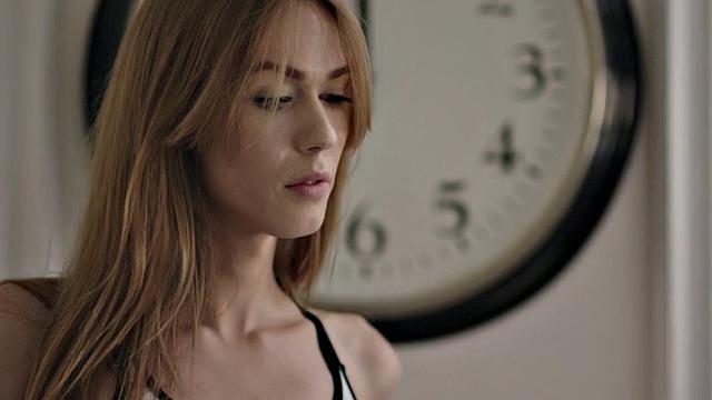 Trans rimmed before cockriding in erotic couple