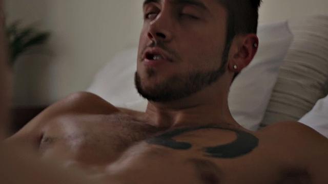 Trans rimmed before cockriding in erotic couple