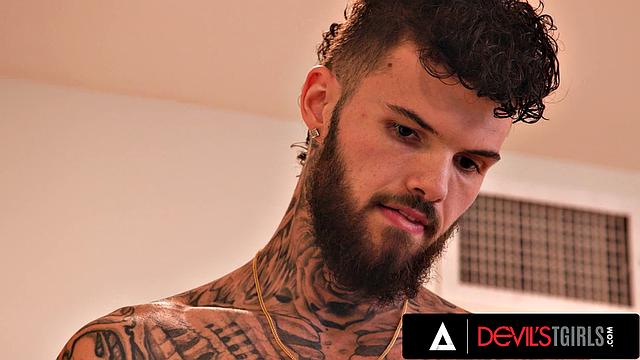 DEVILS TGIRLS - Trans Goddess Brittney Kade Seduces For Intense Anal Fuckfest At Swinger Party