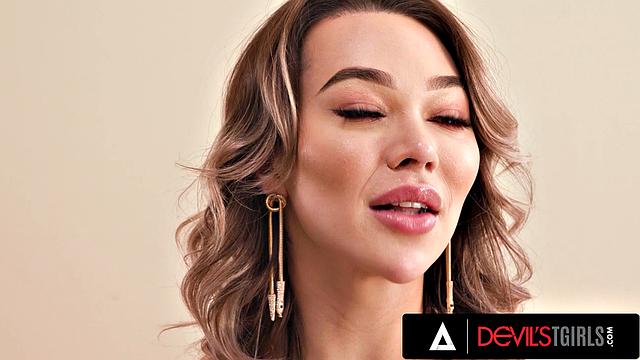 DEVILS TGIRLS - Trans Goddess Brittney Kade Seduces For Intense Anal Fuckfest At Swinger Party