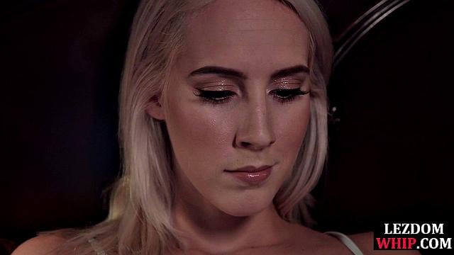 Hardtied chick toyed and fingered in 3some