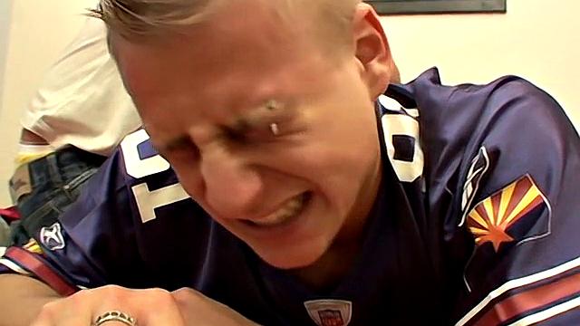 Watch Keath Ledger bend Peter over and spank his ass before a wild gay fuck