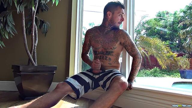Spying on Dad and Jerking Off - Brian Michaels
