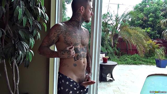 Spying on Dad and Jerking Off - Brian Michaels