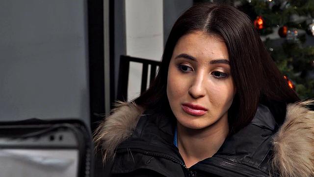 DEBT4k. Hot brunette enjoys unplanned sex with devious debt collector