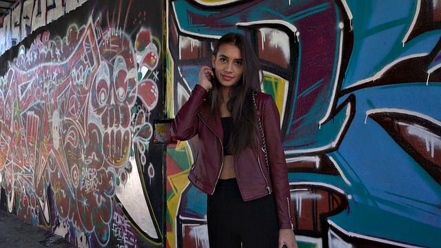 Picked up babe riding stranger outdoor for cash