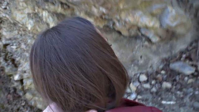 Picked up babe riding stranger outdoor for cash