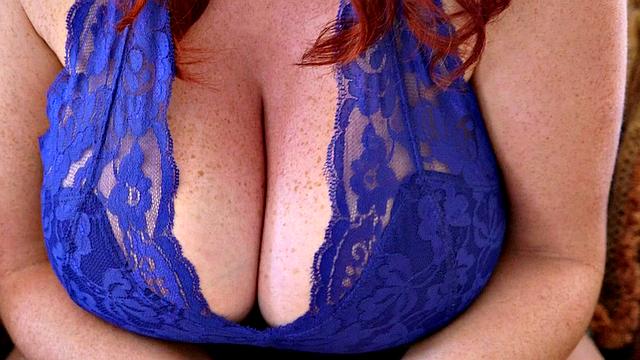 Busty, redheaded wife of a big boobs lover