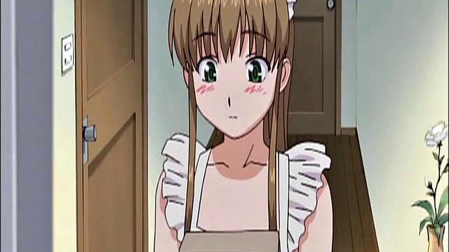 Maid In Apron Humiliated And Walked With Leash