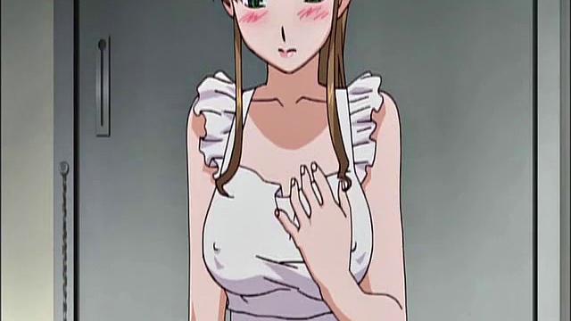 Maid In Apron Humiliated And Walked With Leash