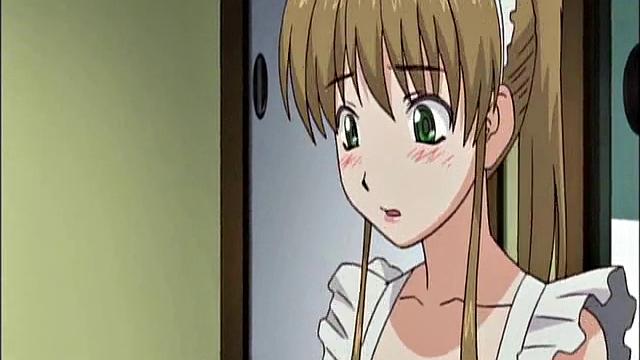 Maid In Apron Humiliated And Walked With Leash