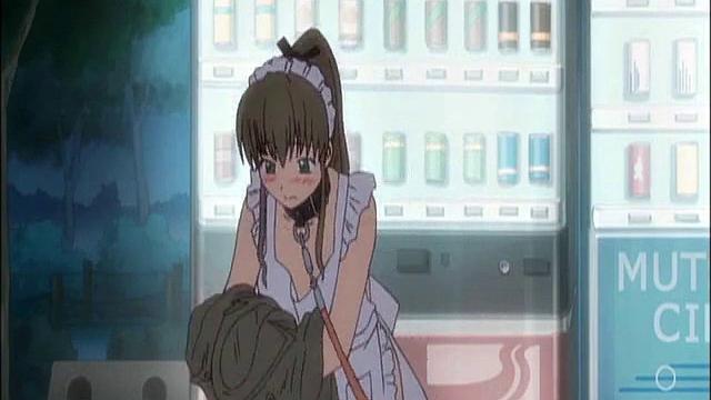 Maid In Apron Humiliated And Walked With Leash