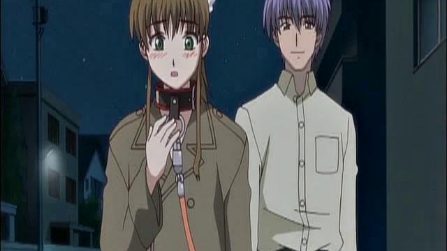 Maid In Apron Humiliated And Walked With Leash