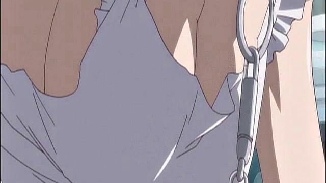 Maid In Apron Humiliated And Walked With Leash