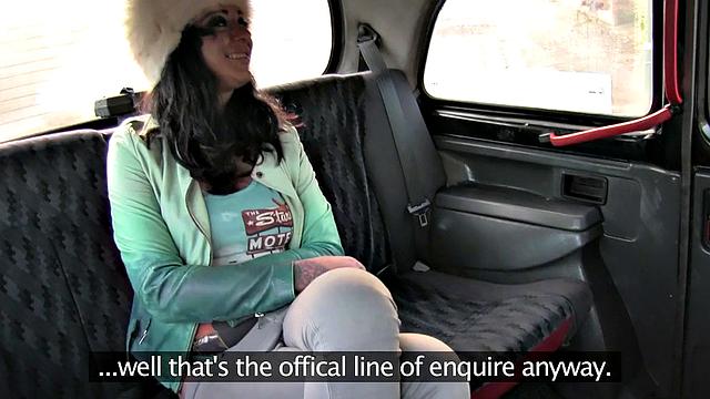 Horny Babe Has Her Tits Out Before Cabbie Whips Out Dick