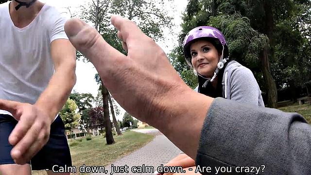 HUNT4K. Fragile girl makes it with stranger to spite husband