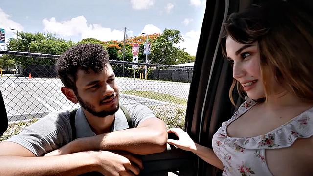 Str8 guy fucks 21yo gay in public outdoor van