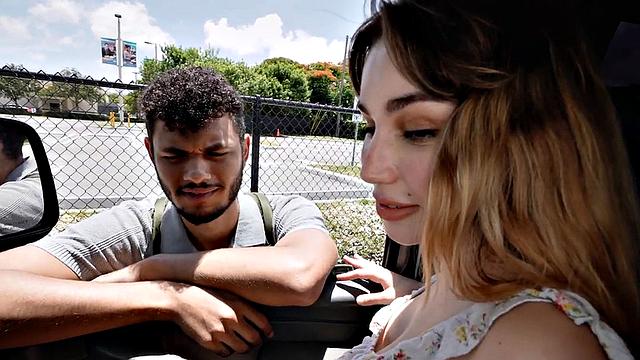 Str8 guy fucks 21yo gay in public outdoor van